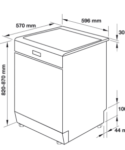 MÁY RỬA CHÉN ĐỘC LẬP HAFELE HDW F60E